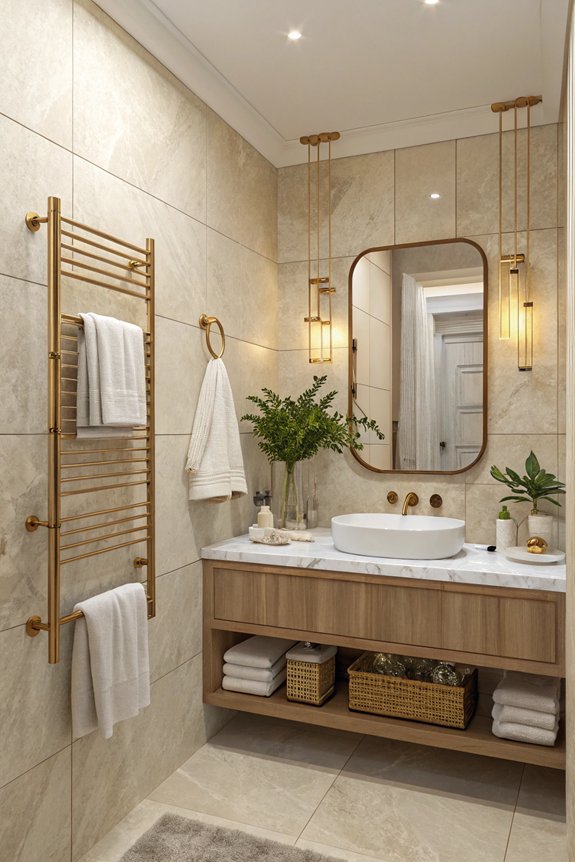 stylish hooks enhance organization