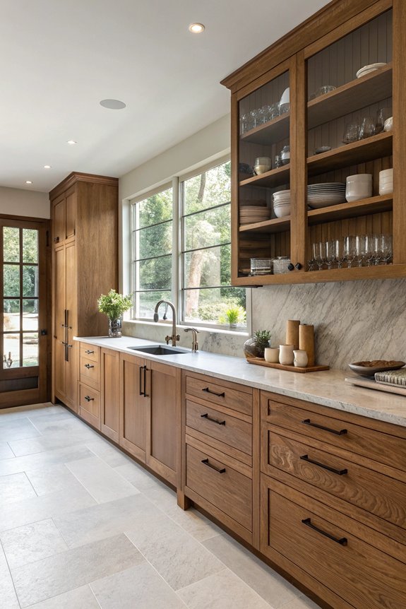 stylish oak cabinet efficiency