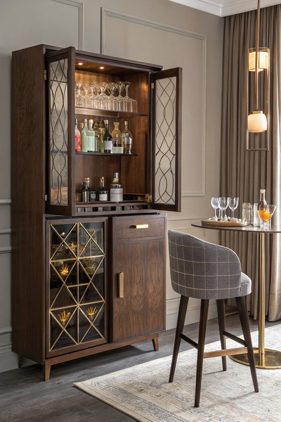 stylish organized entertaining space