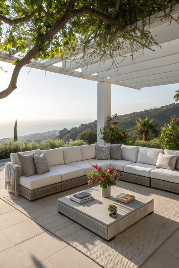 stylish outdoor sectional furniture