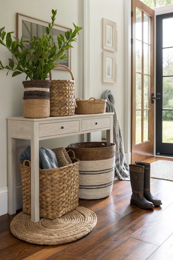 stylish storage with baskets