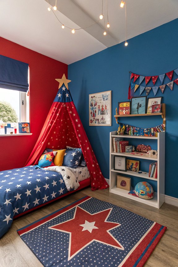 superhero themed toddler bedroom
