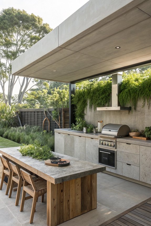 sustainable outdoor kitchen design