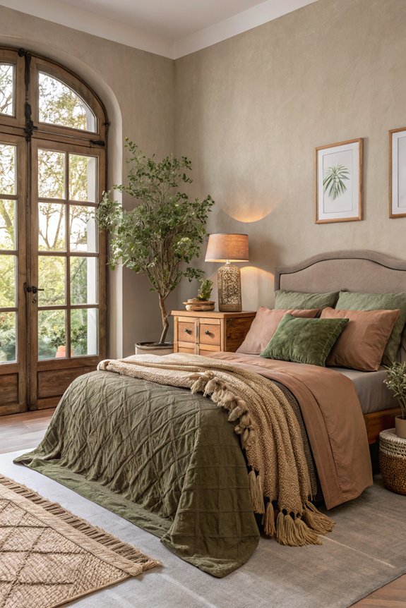 taupe and earthy accents