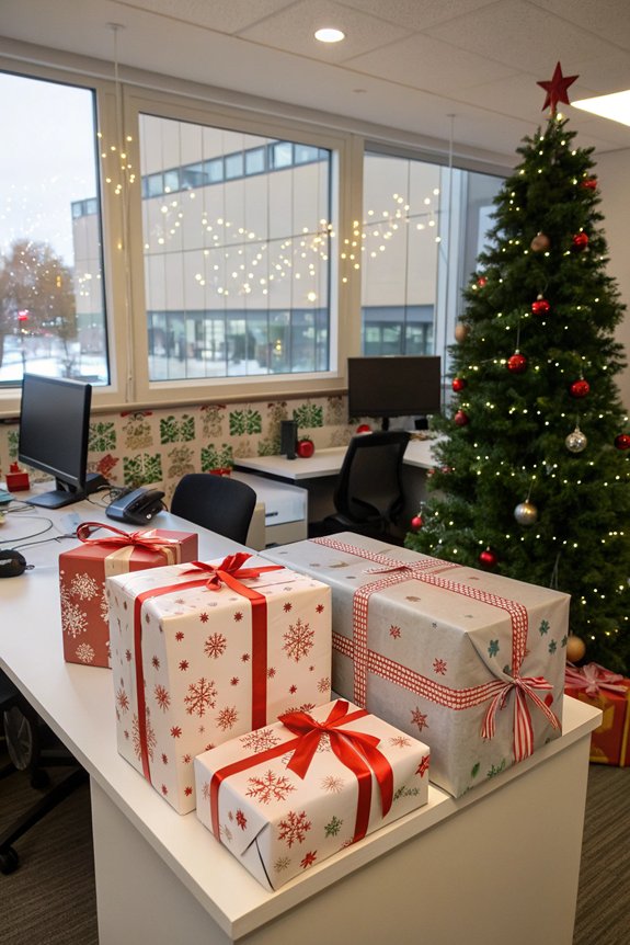 themed wrapping for office supplies