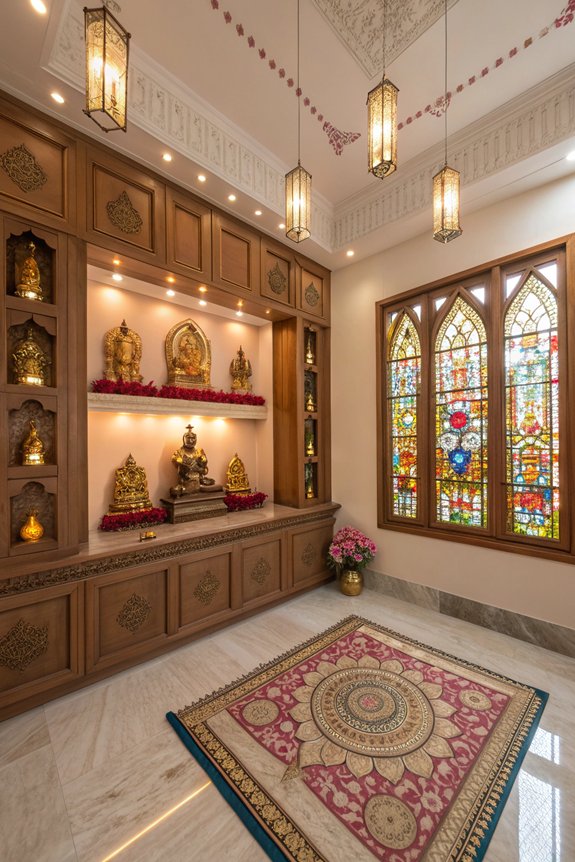 traditional pooja room elements