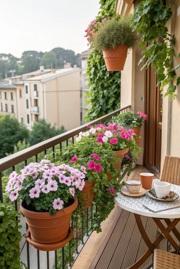 transform balcony with planters