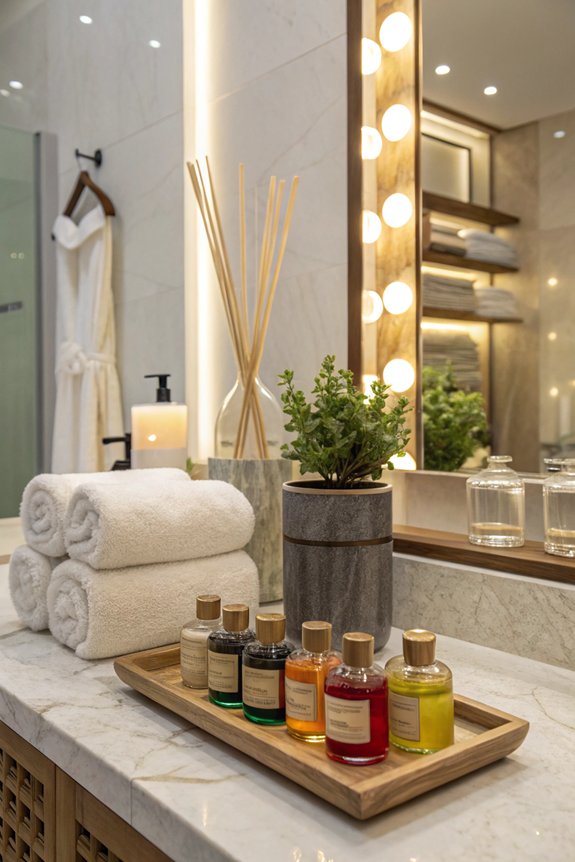 transform bathroom with essential oils
