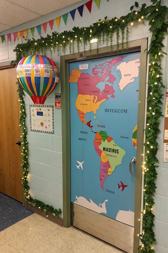 travel inspired classroom decor