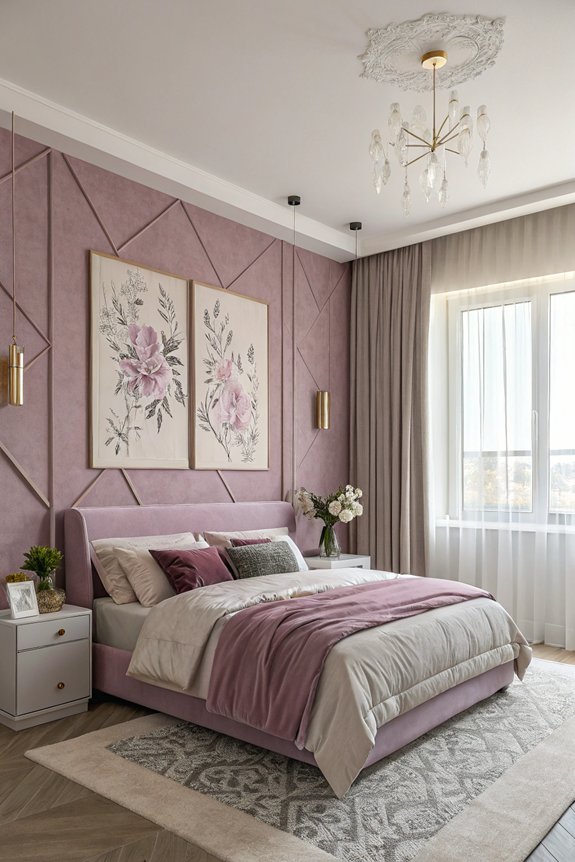 versatile mauve wall art