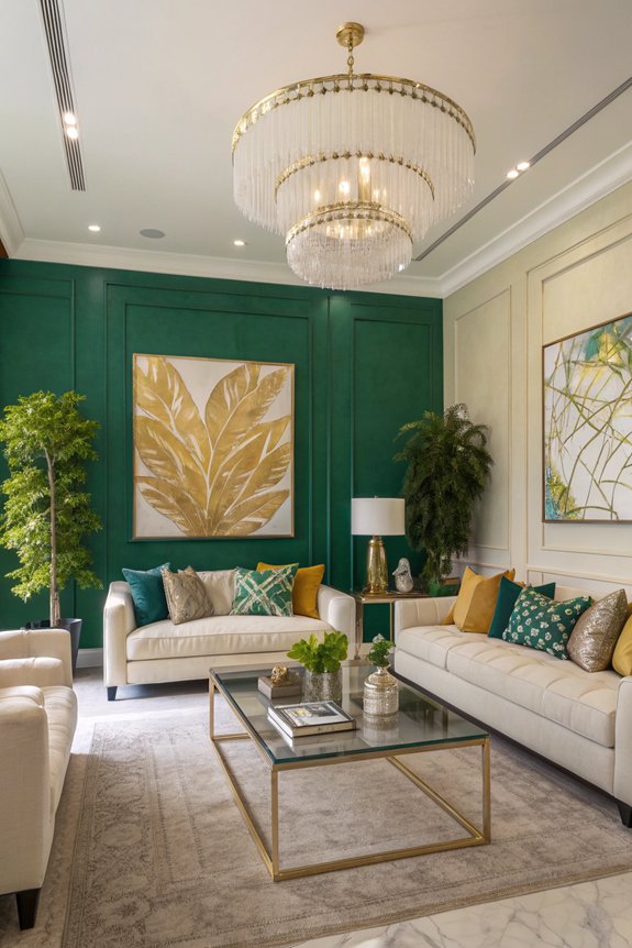 vibrant accent wall transformation