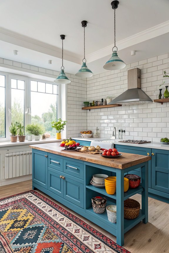 vibrant accessories enhance kitchens