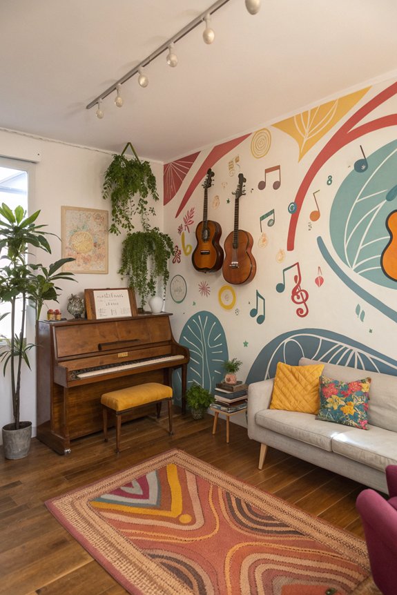 vibrant creative jam space