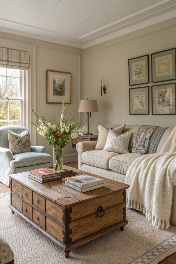 vintage charm in greige design