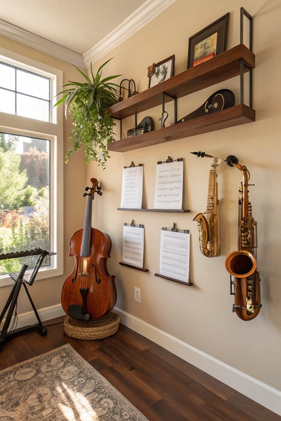 wall mounted instrument displays installed