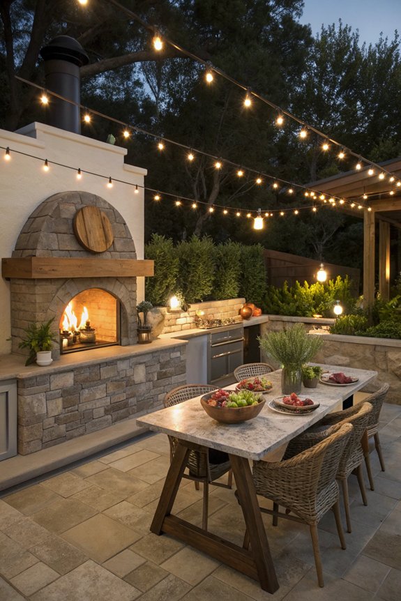 warm inviting outdoor atmosphere