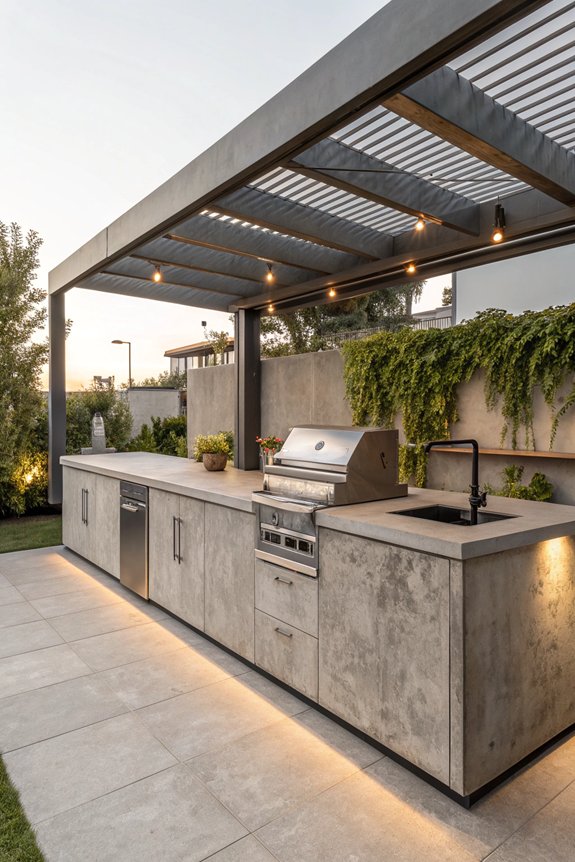 weather resistant outdoor kitchen design