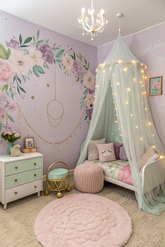 whimsical pastel color palette