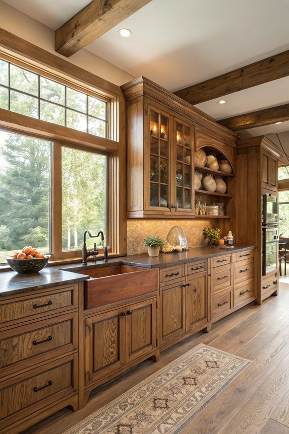 wood combinations for kitchens